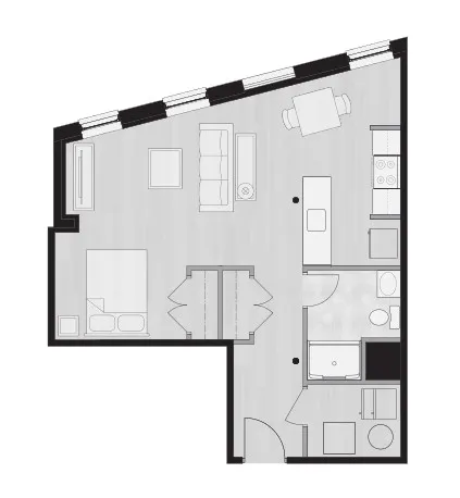 APT 102 _ 621 Sqft