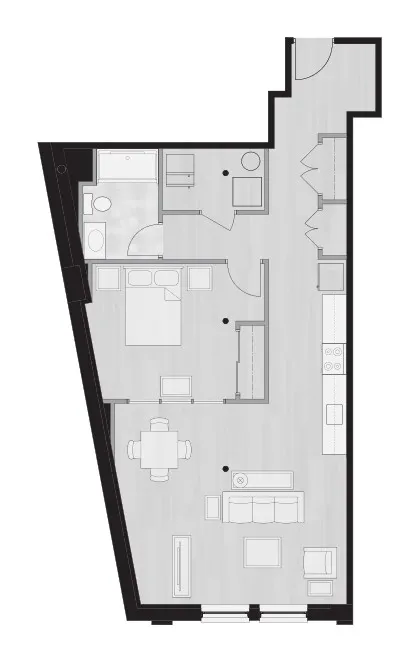 Apt 203, 303, 403 _ 898 sqft